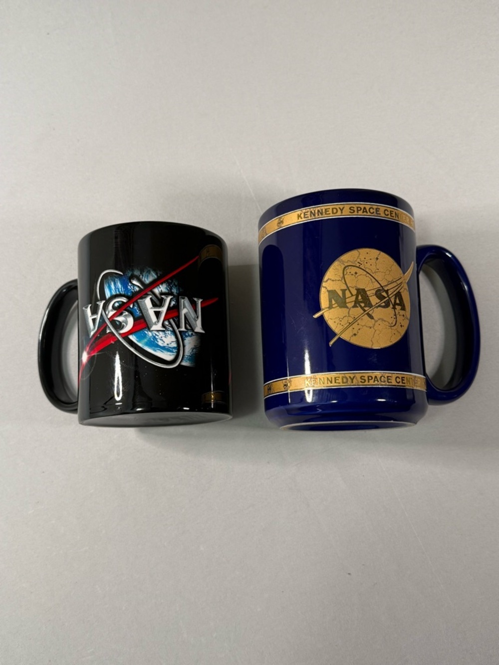 NASA Mug Set Kennedy Space Center 1998 Vintage Lot